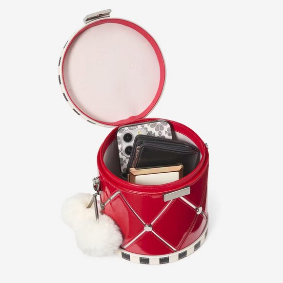 Kate Spade Oh What Fun 3D Toy Store Drum Clutch Satchel Crossbody Novelty NWT - Picture 7 of 10